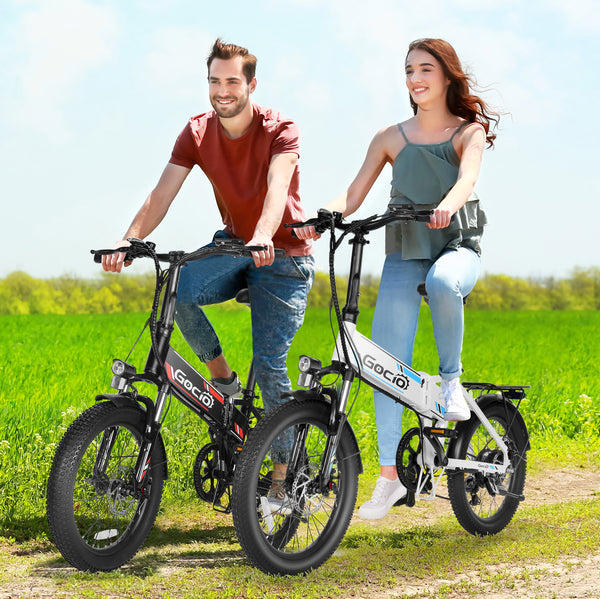 Foldable Electric Bike for Adults, Peak 750W Electric Mountain Bicycles, 20" * 2.4" Fat Tire Electric Bicycle, 375Wh 48V Removable Lithium-Ion Battery,Urban Commuter Ebike Man Woman UL2849