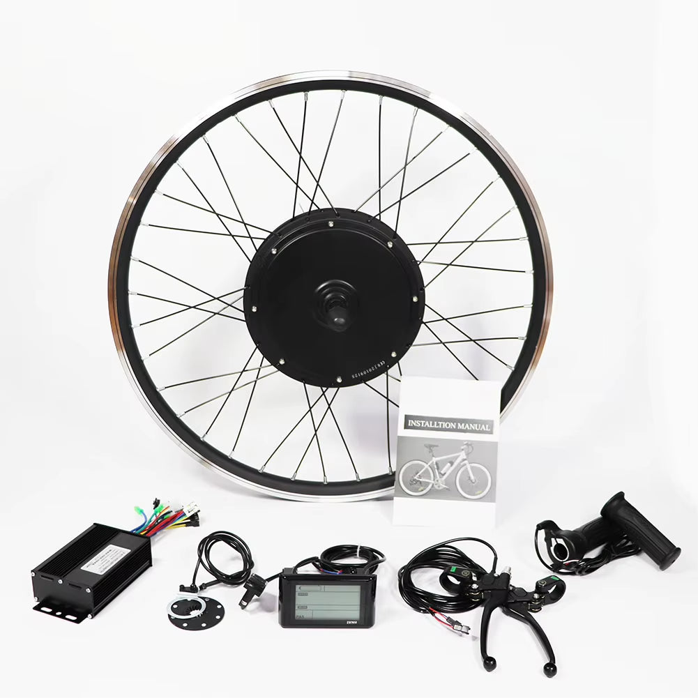 1000W 1500W 2000W Hub Ebike Kit 48V Ebike Battery Kit Electric Bicycle Kit