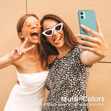 ORNARTO Compatible with Iphone 11 Liquid Silicone Case 6.1 Inch, Slim Liquid Silicone Case with Open Bottom Style Soft Gel Rubber Cover - Cactus
