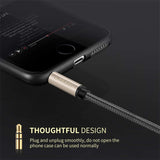 Ugreen 3.5Mm Male to Male Auxiliary Aux Stereo Professional Hifi Cable with Silver-Plating Copper Core, Gold Plated, Nylon Braid, Tangle-Free for for Audiophile/Musical Lovers Silver, 1M 3Ft