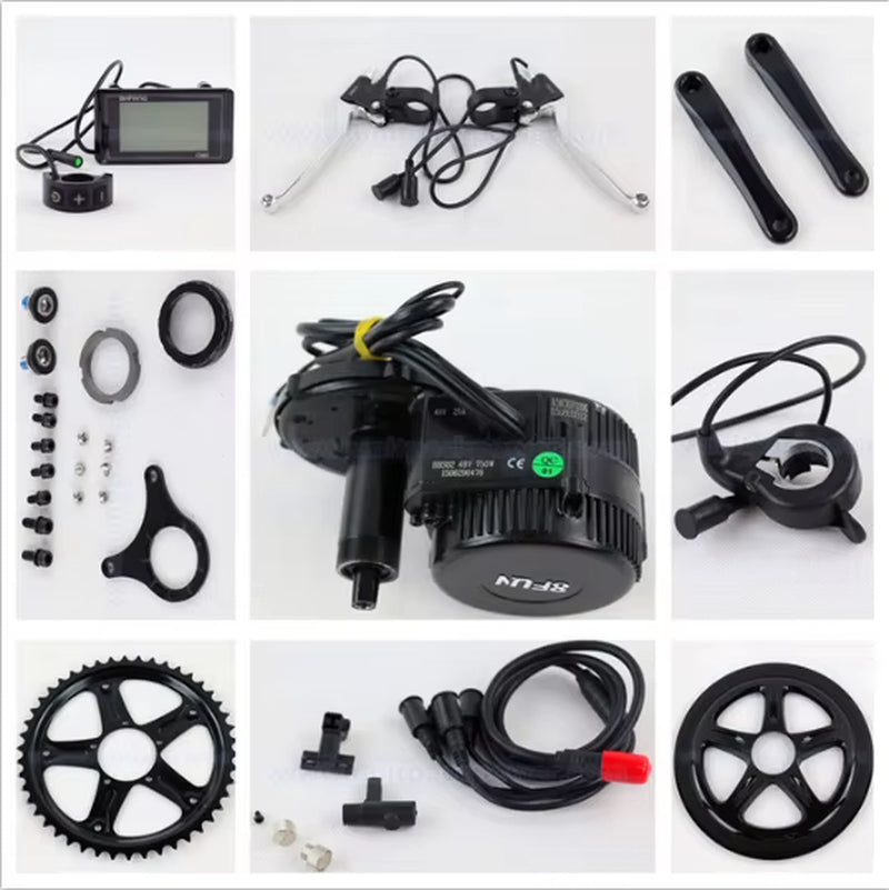 Bafang M315 G340.500.C Center Crank Motor BBS 02 36V 500W 48V 750W Mid Drive Motor Electric Bicycle E Bike Conversion Kit