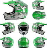 TCMT Youth Kids Helmet Motocross ATV Dirtbike BMX MX Offroad Full Face Motorcycle Helmet Gloves Goggles Dot Approved