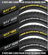 ALLSCAPE 20X4 Fat Tire for E-Bikes, Includes 2 Tires