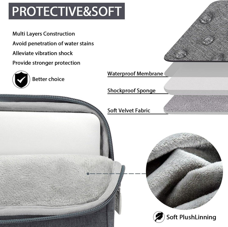 Laptop Bag Water Resistant Laptop Case Sleeve Shoulder Bag with Carry Handle
