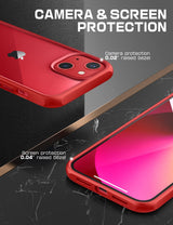 SUPCASE Unicorn Beetle Style Series Case for Iphone 13 (2021 Release) 6.1 Inch, Premium Hybrid Protective Clear Case (Red)