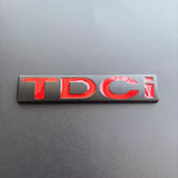 3D Metal Chrome Black Logo TDCI Emblem Car Fender Trunk Badge for Ford Fiesta Kuga Mondeo MK3 Focus MK2 TDCI Sticker Accessories