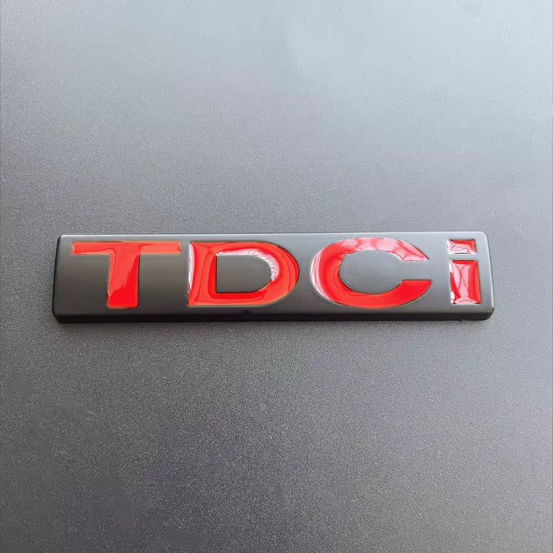 3D Metal Chrome Black Logo TDCI Emblem Car Fender Trunk Badge for Ford Fiesta Kuga Mondeo MK3 Focus MK2 TDCI Sticker Accessories