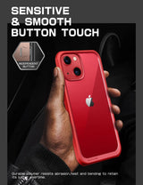 SUPCASE Unicorn Beetle Style Series Case for Iphone 13 (2021 Release) 6.1 Inch, Premium Hybrid Protective Clear Case (Red)