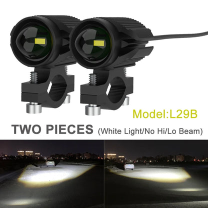 15W Super Bright Tri-Model Motorcycle LED Headlight W/ Mini Projector Lens Car ATV Driving Foglight Auxiliary Spotlight
