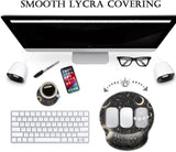 HOPONY Ergonomic Wrist Support Gel Mouse Pad, Wrist Rest Comfortable Computer Mouse Pad for Laptop, Pain Relief, Non-Slip Rubber Base,Moon Phase
