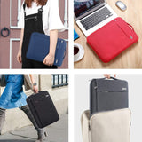 LANDICI 360° Protective Laptop Sleeve 11.6 Inch for Surface Pro 7 8 9/Laptop Go 2 3, Macbook Air 11, Small Computer Bag Carrying Case for 11-12 Inch Chromebook, Slim, Shockproof, Waterproof, Black