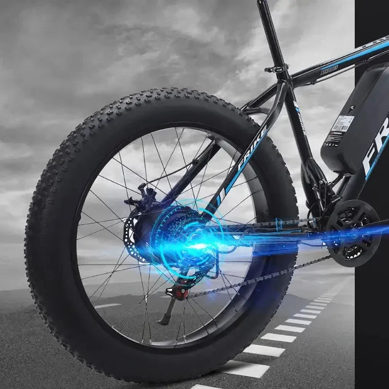 2024 New Arrival 500W Adults Ebike Electric Bike 48V 12.8AH Lithium Battery 26 Inch Fat Tire Electric E Bikes Mountain Ebikes