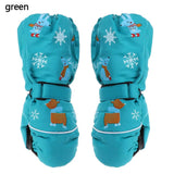 Children Winter Rabbit Gloves Baby Girls Waterproof Windproof Snow Gloves Kids Boy Thick Warm Ski Mitten for 2-6 Years Old