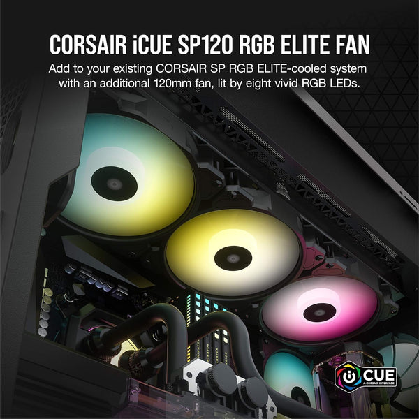 CORSAIR Icue SP120 RGB Elite Performance 120Mm PWM Single Fan