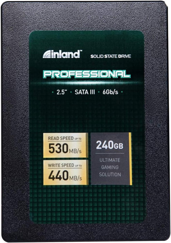 INLAND Professional 240GB SSD 3D NAND SATA III 6Gb/S 2.5" 7Mm Internal Solid State Drive (240G)