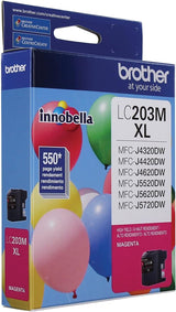 Brother Printer LC203M High Yield Ink Cartridge, Magenta, 550
