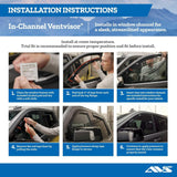 Auto Ventshade [AVS] In-Channel Rain Guards for 1999 - 2007 Mazda B3000; 1999 - 2009 Mazda B4000 Extended Cab; 1999 - 2011 Ford Ranger Supercab | Window Vent Visors, 2 Pcs. - Smoke | 192083