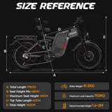Electric Bicycle F7 2000W 52V 24AH Full Suspension Shock Absorption All Terrain Off-Road Hydraulic Disc Brakes Adult Fat Ebikes