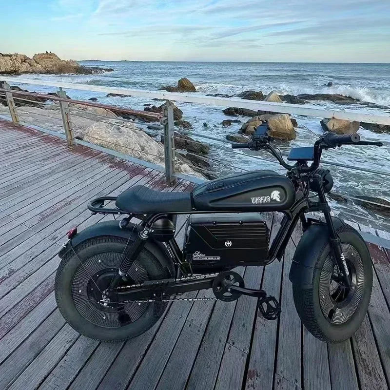 Hydraulic Brake1500W Motorbikes 60AH Ebike Adult Road Electric Bicycle 20 Inch Off-Road Fat Tyre Electric Bike Tandem  Ebikes