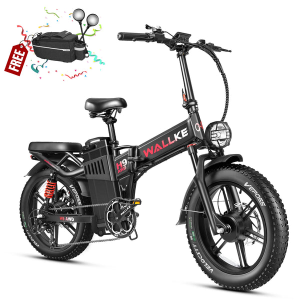 Wallke H9 AWD | 3200W Folding Ebike 60/82Ah Battery