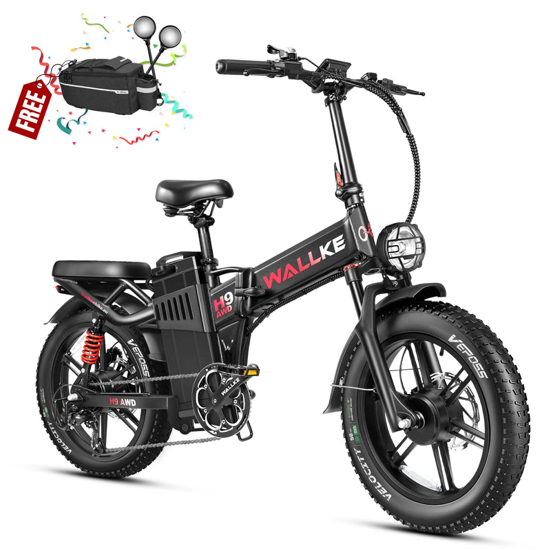 Wallke H9 AWD | 3200W Folding Ebike 60/82Ah Battery
