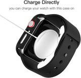 Haojavo 12 Pack Case with Tempered Glass Screen Protector Compatible for Apple Watch 44Mm SE (2Nd Gen) Series 6 5 4 SE, Full Hard PC Scratch Resistant Bumper Protective Cover for Iwatch Accessories