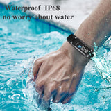 Health and Fitness Tracker for Men and Women, AMOLED Display, Compatible with Android & iOS, Features Blood Pressure Monitoring, Calorie Tracking, Alarm, Stopwatch, and IP68 Waterproof Rating