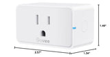 Govee Smart Plug 15A, Wifi Bluetooth Outlets 4 Pack Work with Alexa and Google Assistant, Wifi Plugs with Multiple Timers, Govee Home APP Group Control Remotely, No Hub Required, ETL&FCC Certified