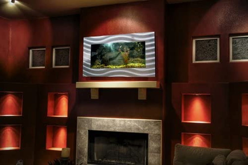 Aa-Skyline Bsilver 2.0 Wall-Mounted Aquarium in Brushed Silver Finish