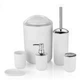 PureBath 6-Piece Set (Holder, Bin, Brush, Cup, Dish, Dispenser)