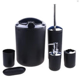 PureBath 6-Piece Set (Holder, Bin, Brush, Cup, Dish, Dispenser)