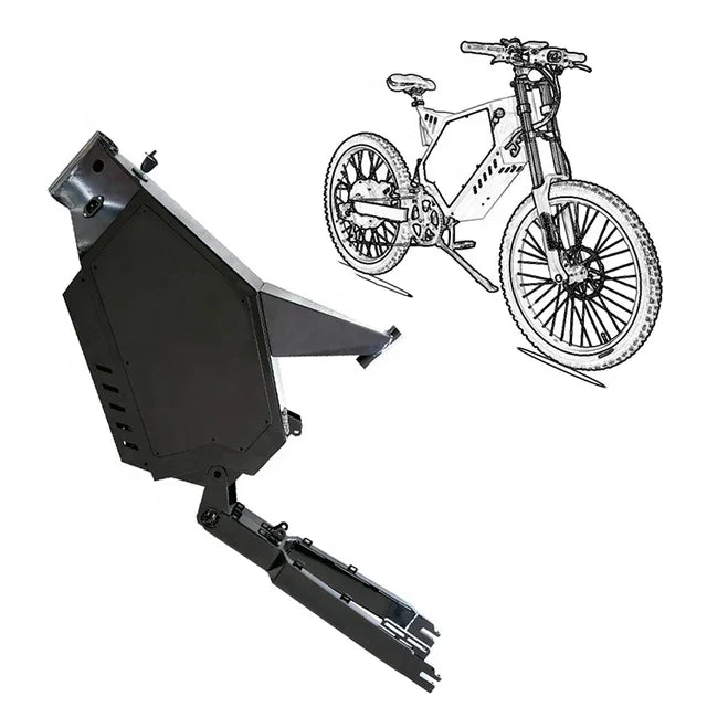 Best Sell Fat Bike Frame Ebike Frame Controller Box Moto Seat China Bicycle Frame for Stealth Bomber Ebike