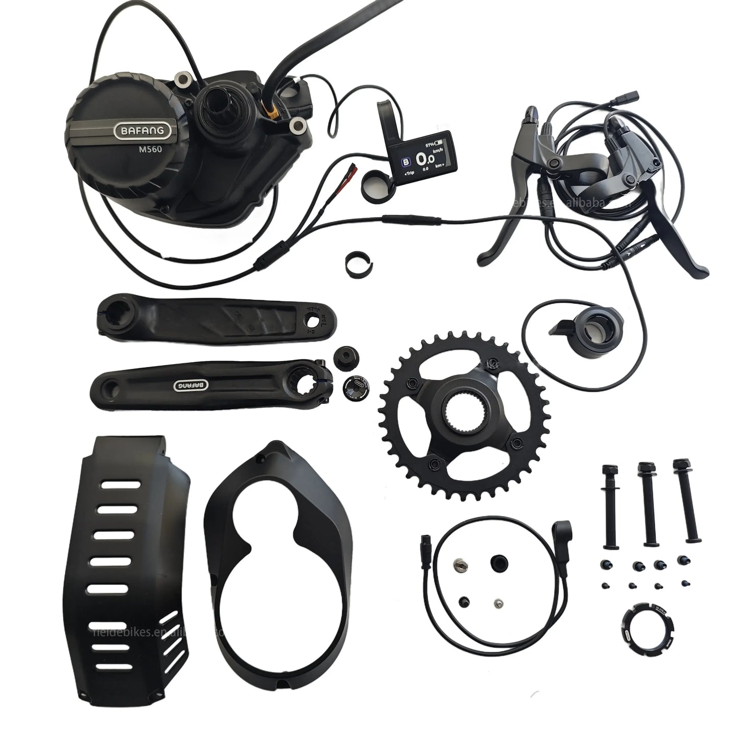 2025 New Release 48V 750W 140Nm Mid Drive Motor Kits with Colorful Display Torque Sensing Bafang Silent M560 Ebike Central Motor