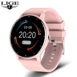 LIGE 2025 New Smart Watch Men Full Touch Screen Sport Fitness Watch IP67 Waterproof Bluetooth For Android ios smartwatch Men+box