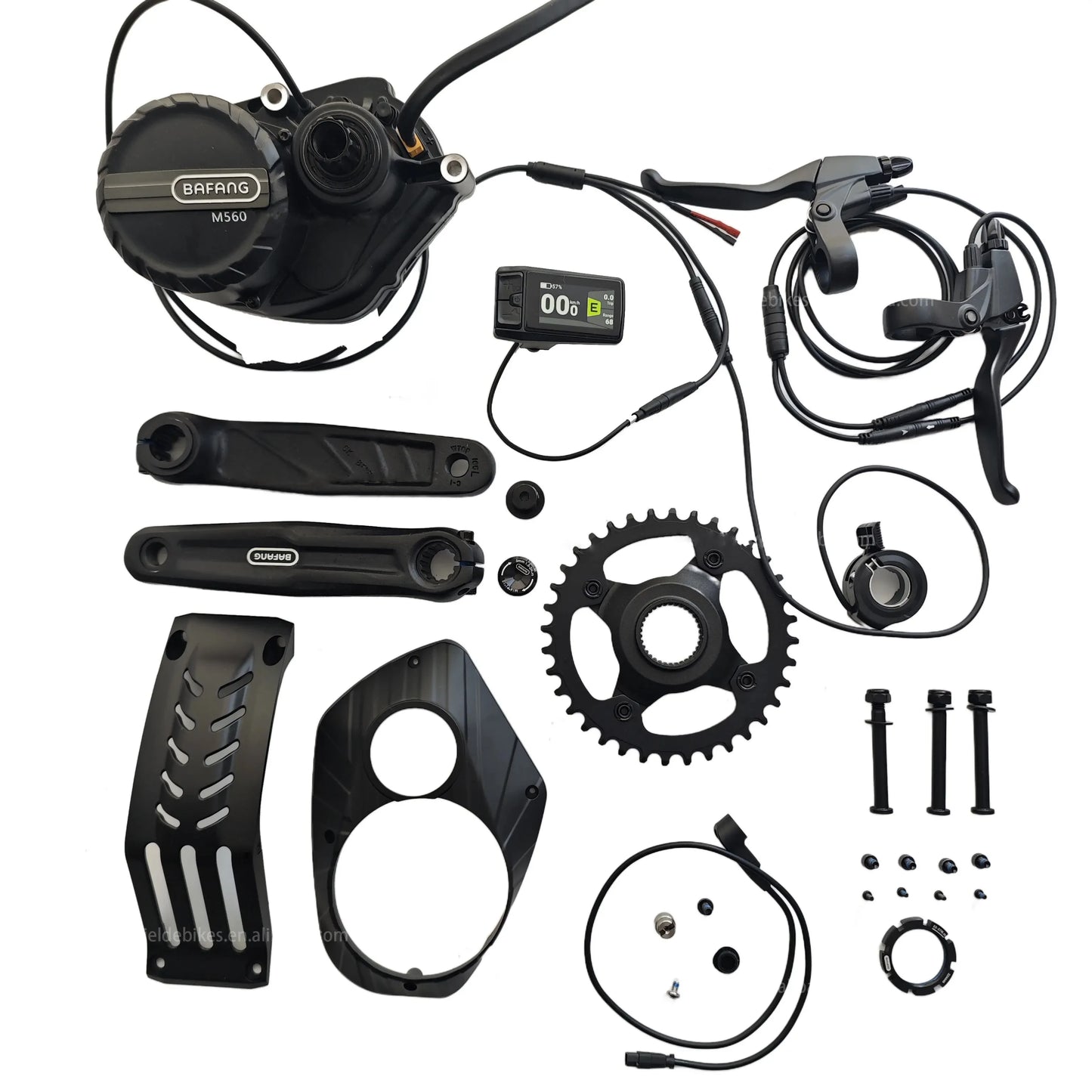 2025 New Release 48V 750W 140Nm Mid Drive Motor Kits with Colorful Display Torque Sensing Bafang Silent M560 Ebike Central Motor