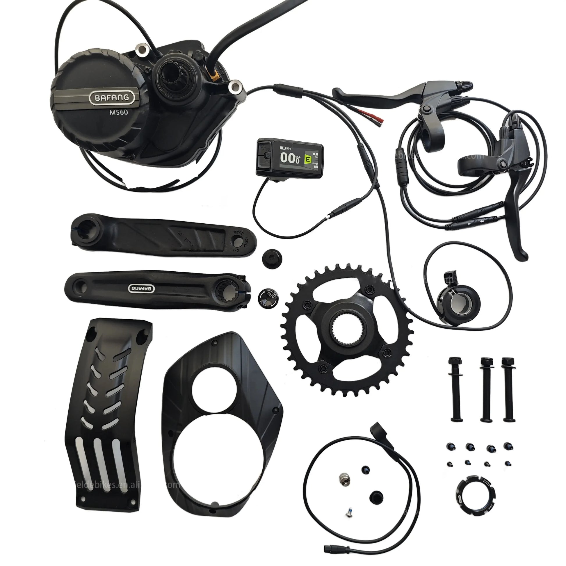 2025 New Release 48V 750W 140Nm Mid Drive Motor Kits with Colorful Display Torque Sensing Bafang Silent M560 Ebike Central Motor