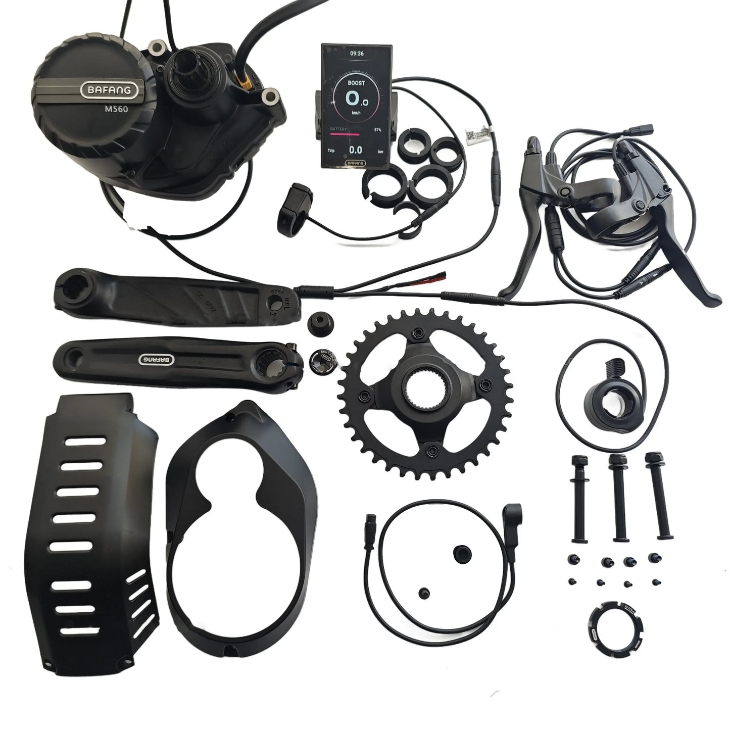 2025 New Release 48V 750W 140Nm Mid Drive Motor Kits with Colorful Display Torque Sensing Bafang Silent M560 Ebike Central Motor