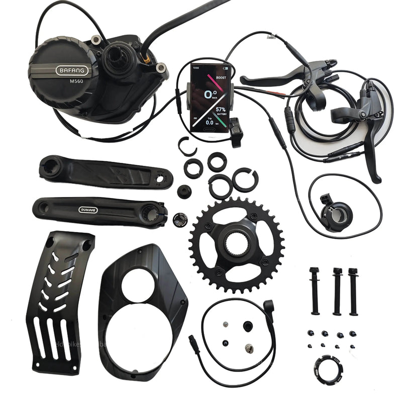 2025 New Release 48V 750W 140Nm Mid Drive Motor Kits with Colorful Display Torque Sensing Bafang Silent M560 Ebike Central Motor