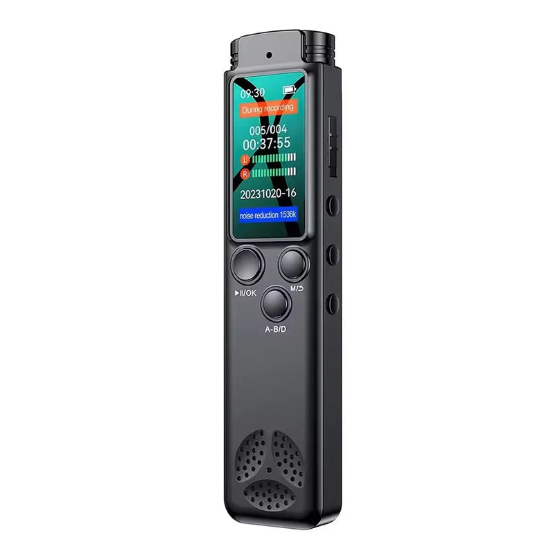 Digital Voice Recorder Professional Noise Reduction Audio Dictaphone Voice Activated Sound Recording MP3 Player Long Time Record