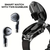 2025 New Smart Watch Earphones 2 in 1 1.46 Inch HD Touch Screen Wireless Call Camera Alarm Clock 100+ Sports Training Modes Gift