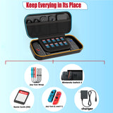 Accessories for N-Switch 2, Carry Case, Screen Protector, Joy Con Case, Games Holder, Dust Removal & Cleaning Cloth