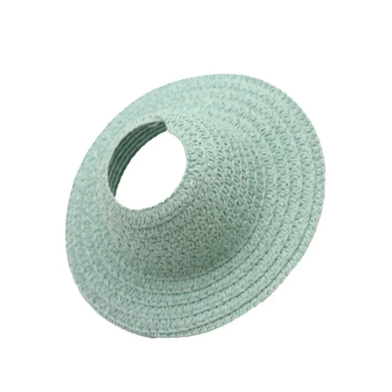 Labubu open top straw hat, party clothing accessories, rustic style Labubu baby clothes decoration accessories (hat only)