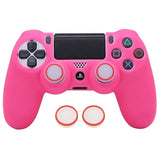 Glow in Dark Games Accessories Gamepad Joystick Case Cover  for PS4 Soft Silicon Case for PlayStation 4 Controller Skin Case