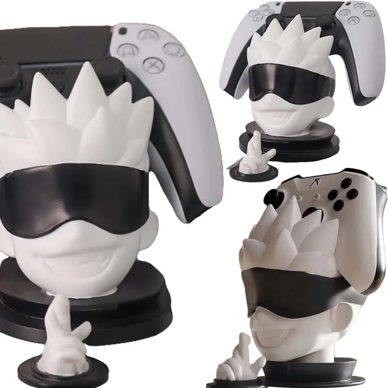 Jujutsu Kaisen Satoru Gojo anime Game controller stand hanger and Headphone Holder Universal Game Accessories Desktop ornament
