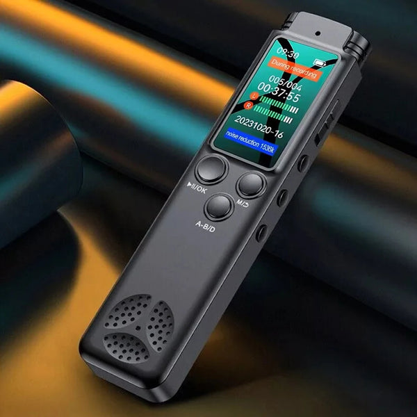 Digital Voice Recorder Professional Noise Reduction Audio Dictaphone Voice Activated Sound Recording MP3 Player Long Time Record