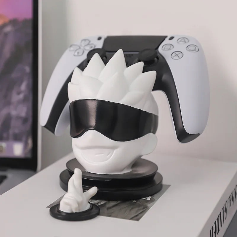 Jujutsu Kaisen Satoru Gojo anime Game controller stand hanger and Headphone Holder Universal Game Accessories Desktop ornament