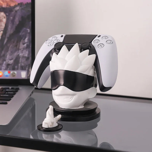 Jujutsu Kaisen Satoru Gojo anime Game controller stand hanger and Headphone Holder Universal Game Accessories Desktop ornament
