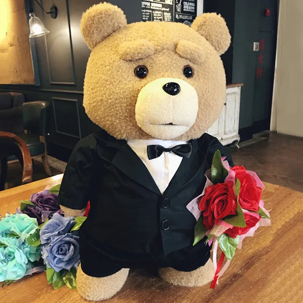 Ted Movie Teddy Bear Ted In Apron Soft Stuffed Doll Animals Plush Toy Birthday Gift for a Child