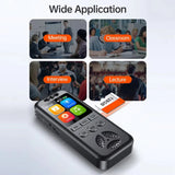 Digital Voice Recorder Professional Noise Reduction Audio Dictaphone Voice Activated Sound Recording MP3 Player Long Time Record