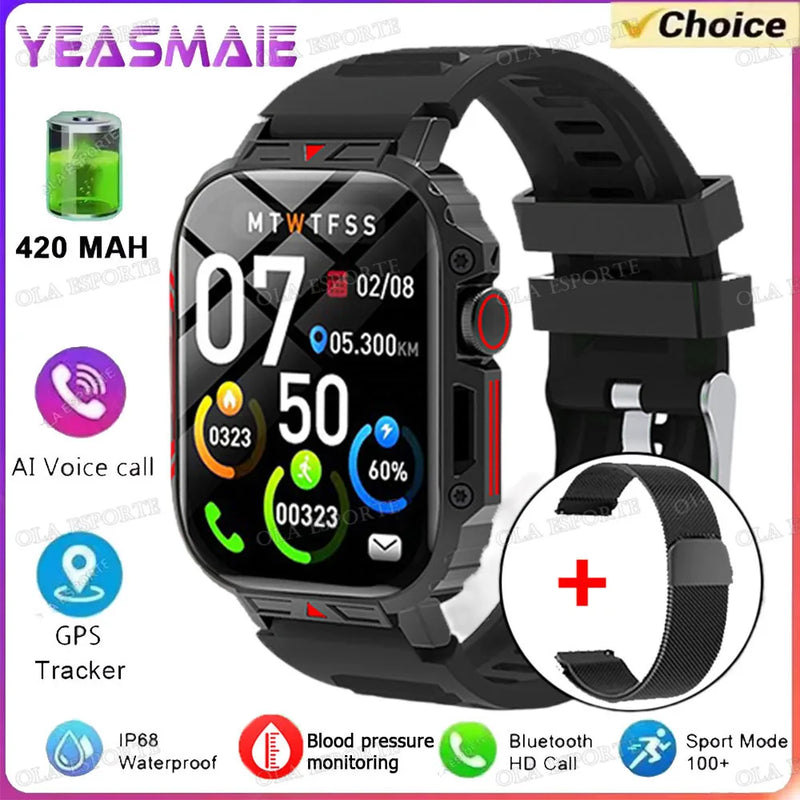 2025 Smartwatches For Women GPS Smart Watch Men 1.95 Inch HD Display GPS & Make/Receive Phone Calls 340mAh Battery Braceletes